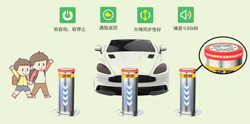 校園安全守護神-百思德BSDOOR36V直流電動升降地柱